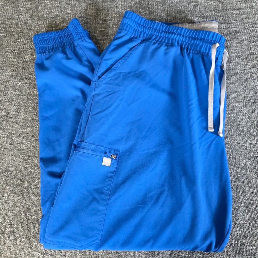 Beyond Scrubs XL Royal Blue Jogger Scrub Pants SBB405 Recycled Bamboo Blend